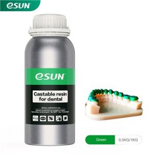 Resinas para impresora 3D eSUN Castable para Dentistas (0.5Kg)